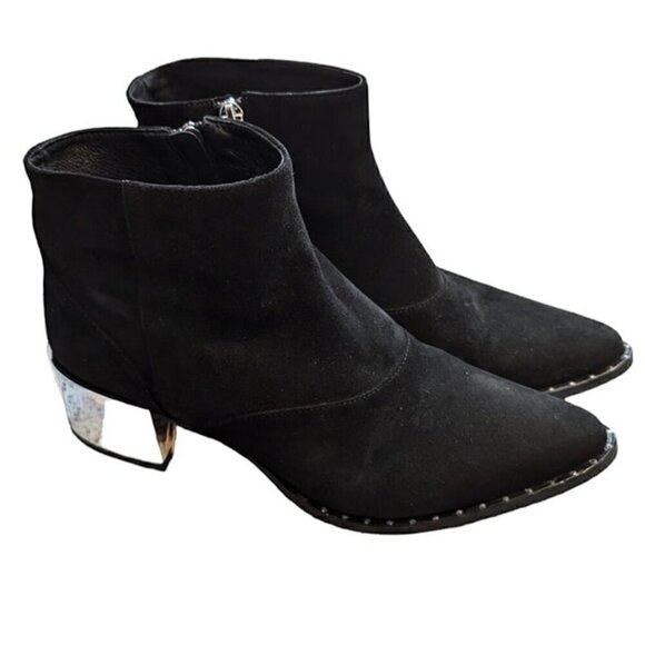 Ivy Kirzhner Cirque Black Leather Ankle Boot size 38.5 - Picture 3 of 9